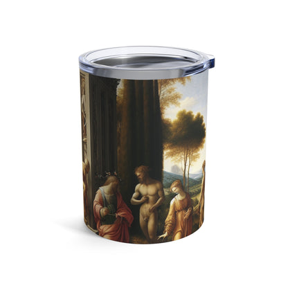 "A City Renaissance: Blending Classical Elegance with Modern Urban Energy" - The Alien Tumbler 10oz Renaissance Art