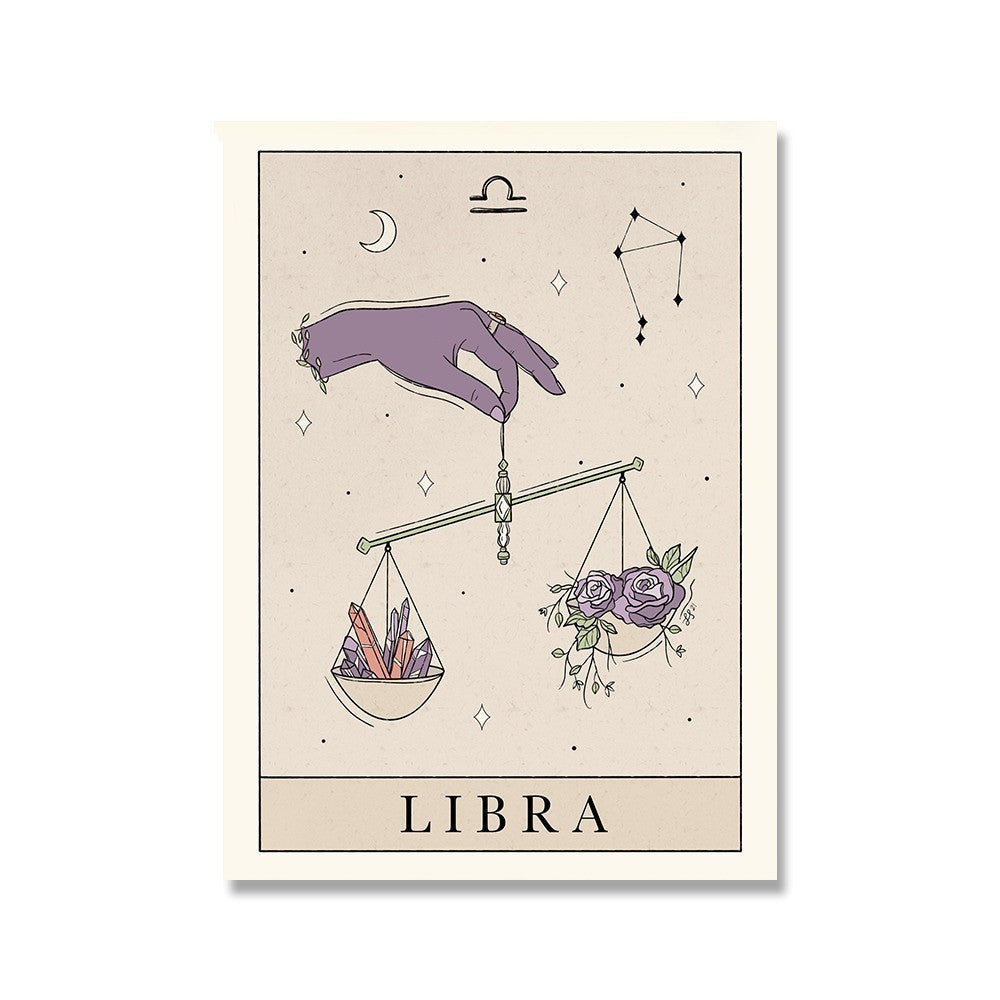 Affiche de peinture sur toile de Tarot, Constellation