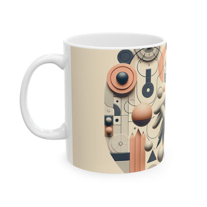 "Tech-Nature Fusion: An Artistic Exploration" - La tasse en céramique Alien 11oz Art conceptuel