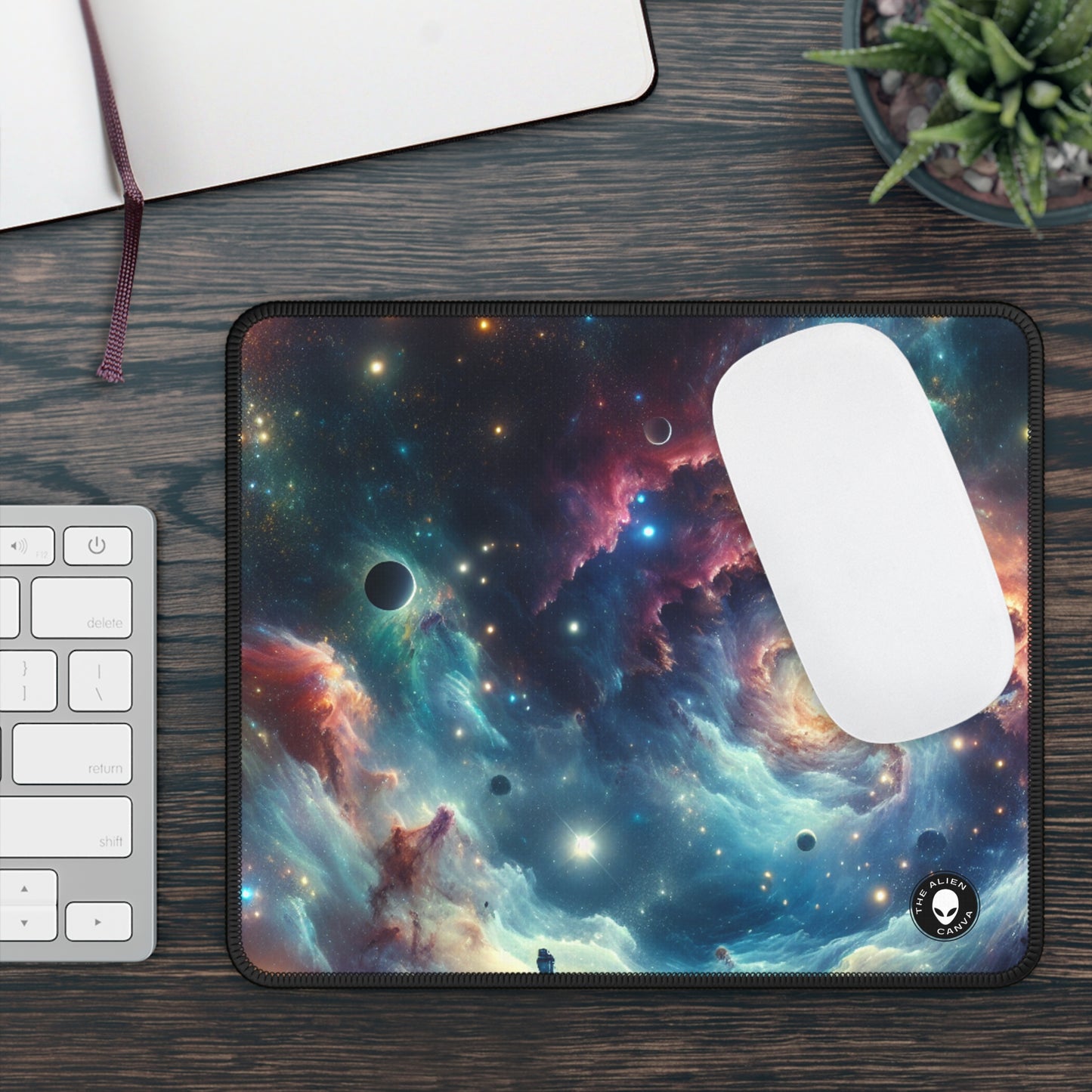 "Galactic Explorer" - The Alien Gaming Mouse Pad