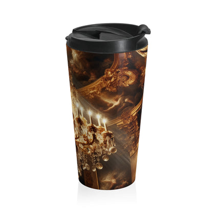 "Heavenly Splendor" - Taza de viaje de acero inoxidable estilo barroco The Alien