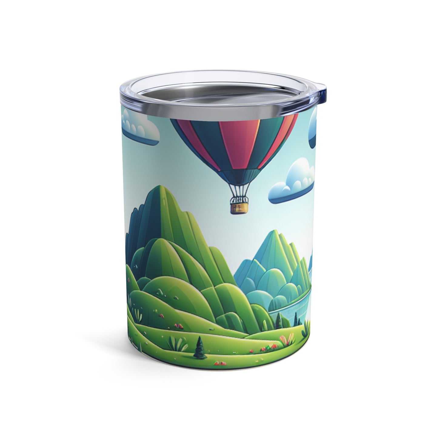 « Ciel tranquille : aventure en montgolfière » - Le verre Alien 10oz