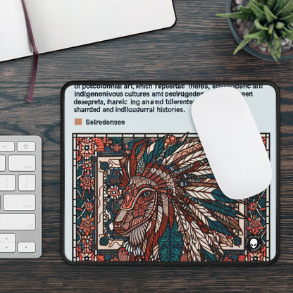 "Resilience Unveiled: A Postcolonial Celebration" - The Alien Gaming Mouse Pad Postcolonial Art