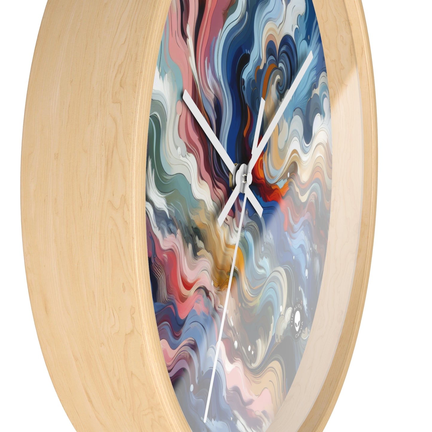 "Sunrise Serenity: An Abstract Painting Inspired by Renewal" - The Alien Wall Clock Lyrical Abstraction