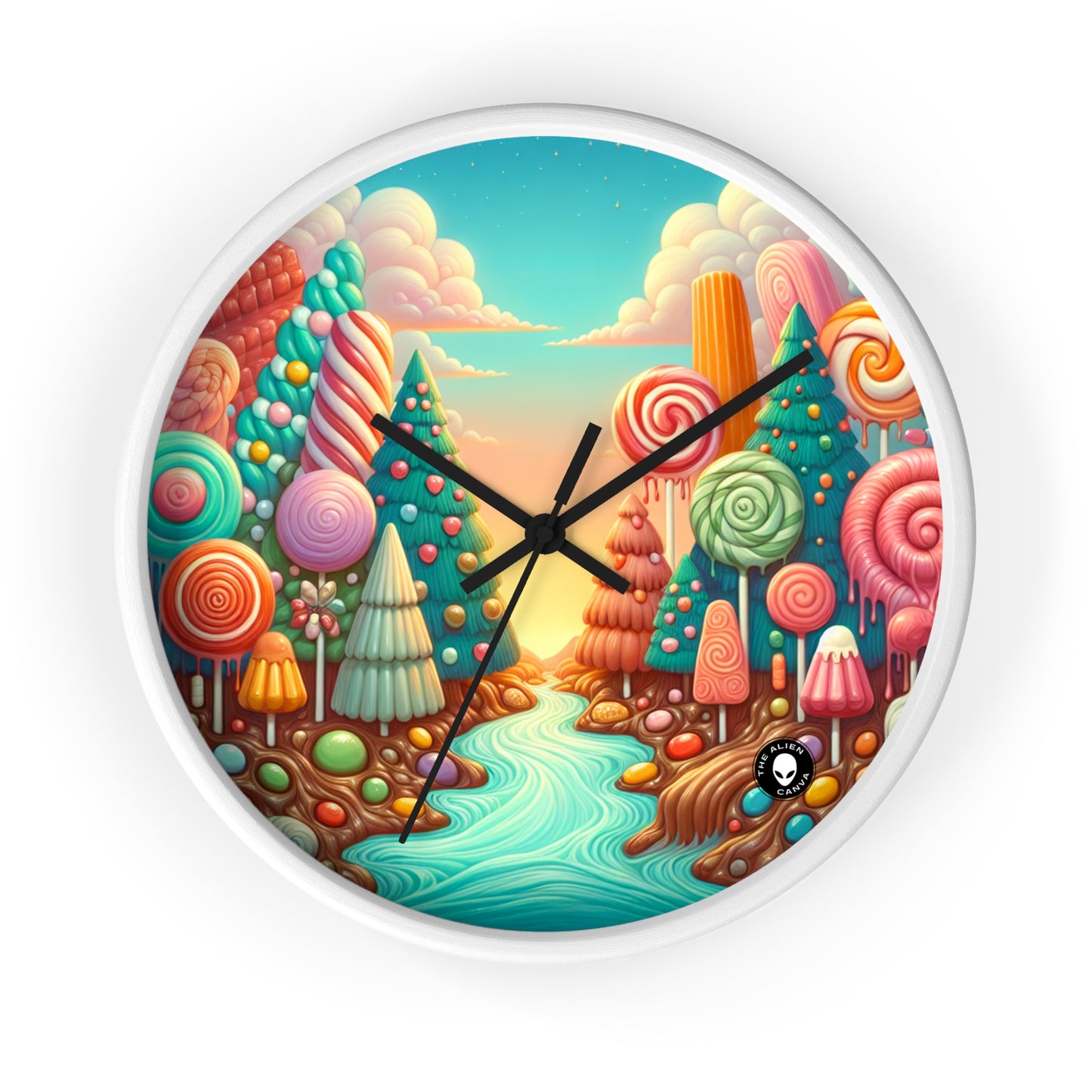 "Sugar Rush Forest" - L'horloge murale extraterrestre