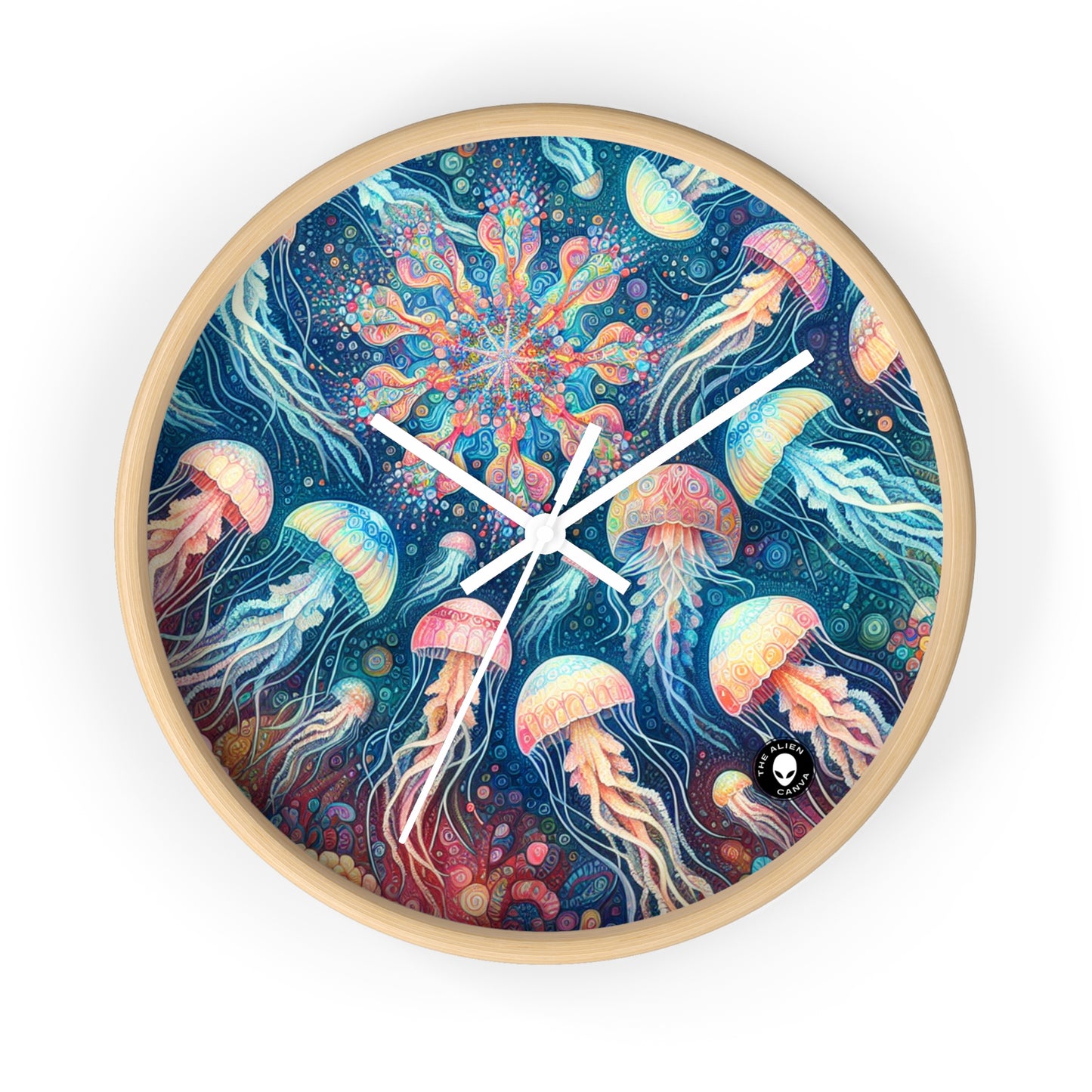 "Luminous Dance of the Deep" - The Alien Wall Clock