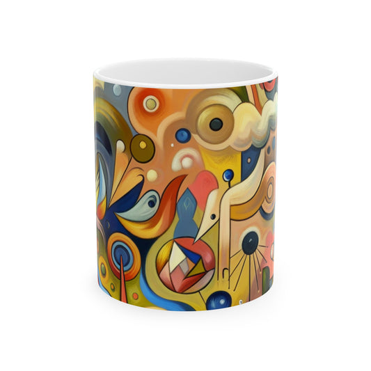 "Tiny Town in a Fishbowl" - The Alien Ceramic Mug 11oz Naïve Surrealism