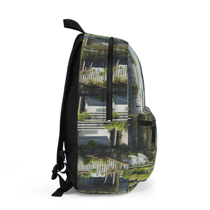 "Nature's Reclamation: A Futuristic Cityscape" - The Alien Backpack