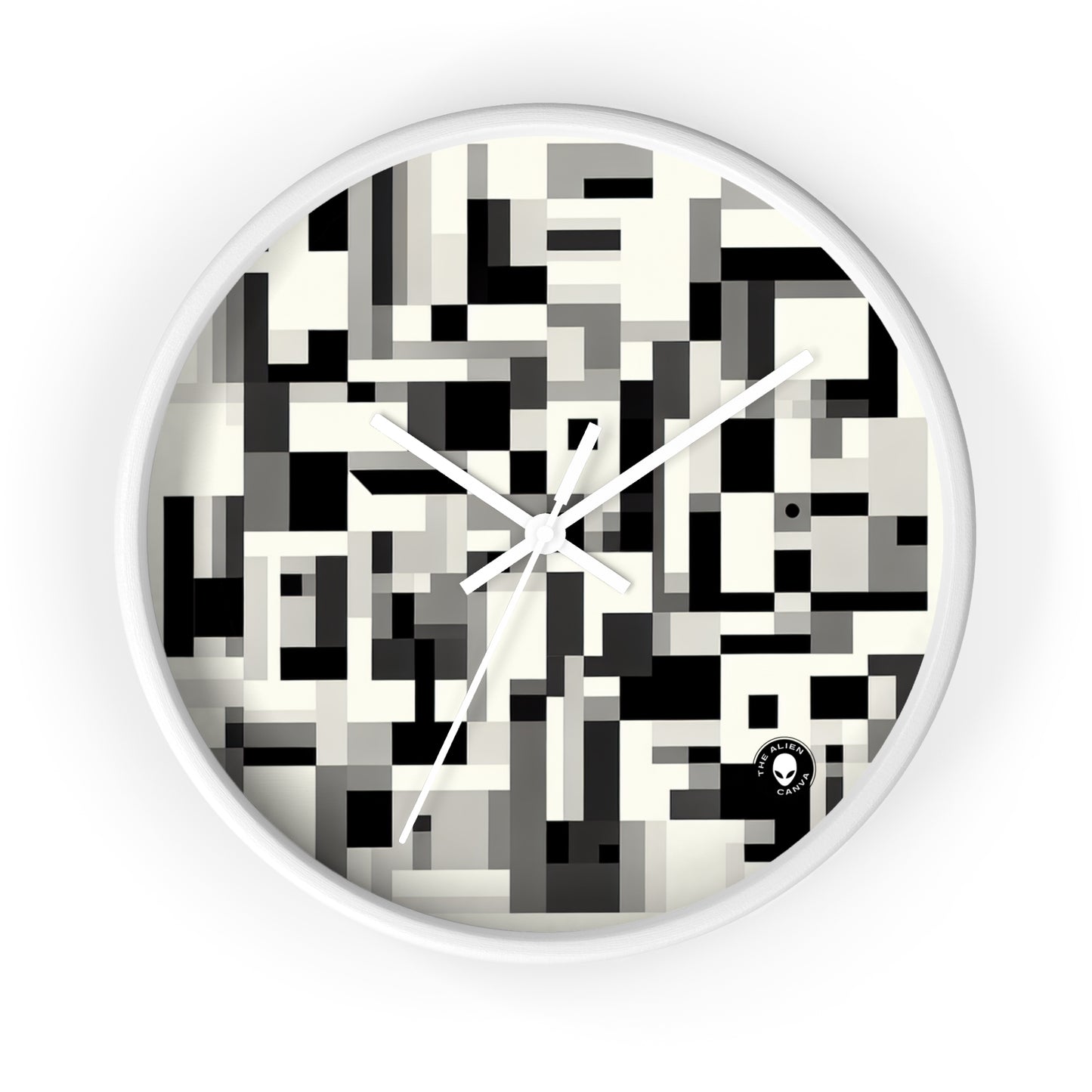 "Cityscape in Analytical Cubism" - The Alien Wall Clock Analytical Cubism