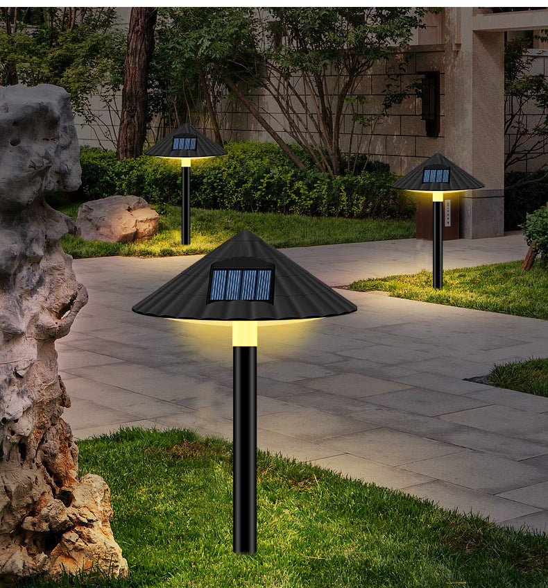 Luces solares para sombrilla de césped, Control de enchufe Solar, lámparas de carretera inteligentes, paisaje de exterior, decoración de jardín, luces de setas