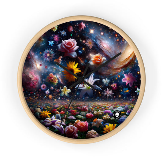 "Floral Constellations" - The Alien Wall Clock