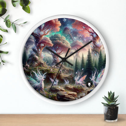 "Crystal Forest: A Magical Realm" - The Alien Wall Clock