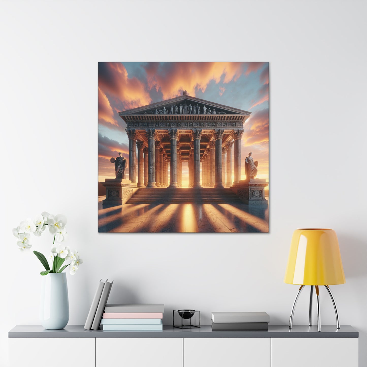 "Warm Glow of the Grecian Temple" - The Alien Canva Neoclassicism Style