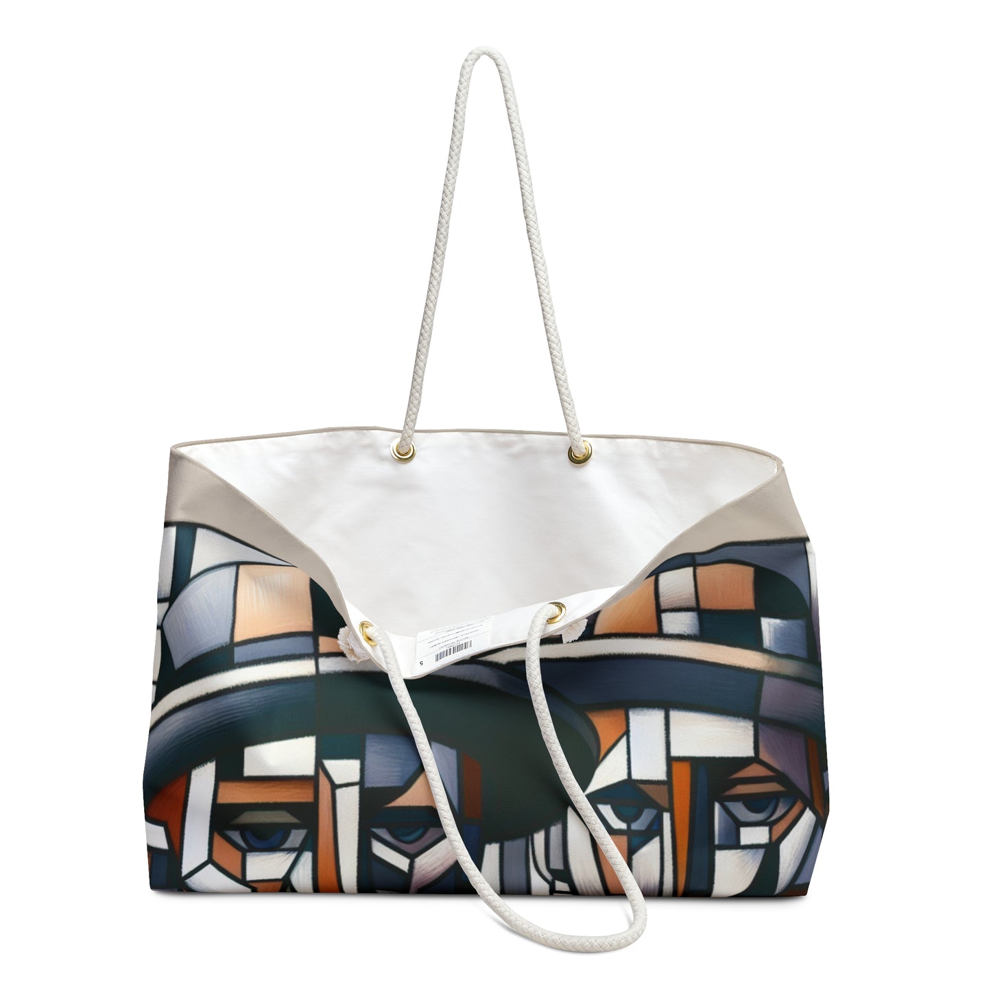 "Cubist Cityscape: Fragmented Views of Urban Energy" - The Alien Weekender Bag Cubism