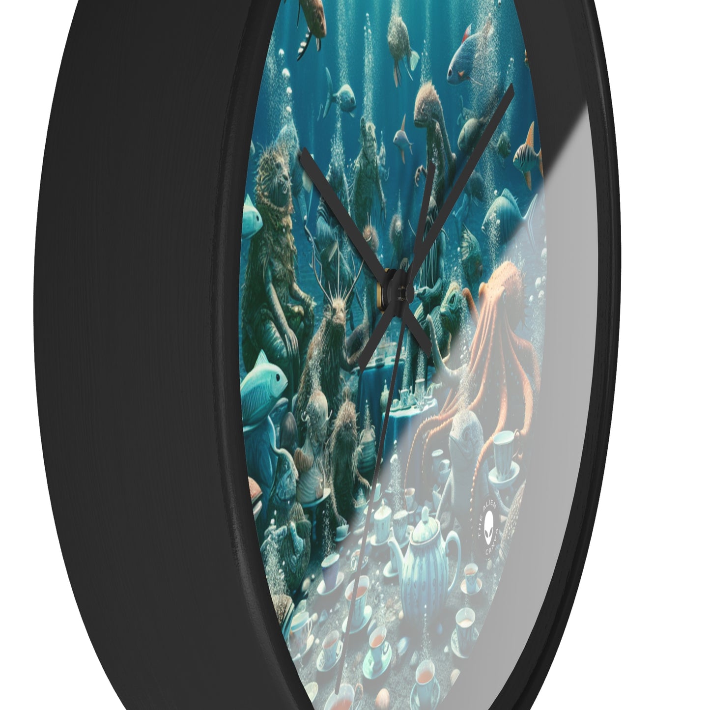 "Tea Time in the Deep Blue Sea" - The Alien Wall Clock