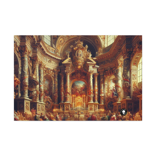 "Mascarade Majesté : une salle de bal baroque royale" - The Alien Canva Baroque