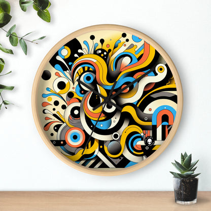 "Dada Fusion: A Whimsical Chaos of Everyday Objects" - The Alien Wall Clock Neo-Dada