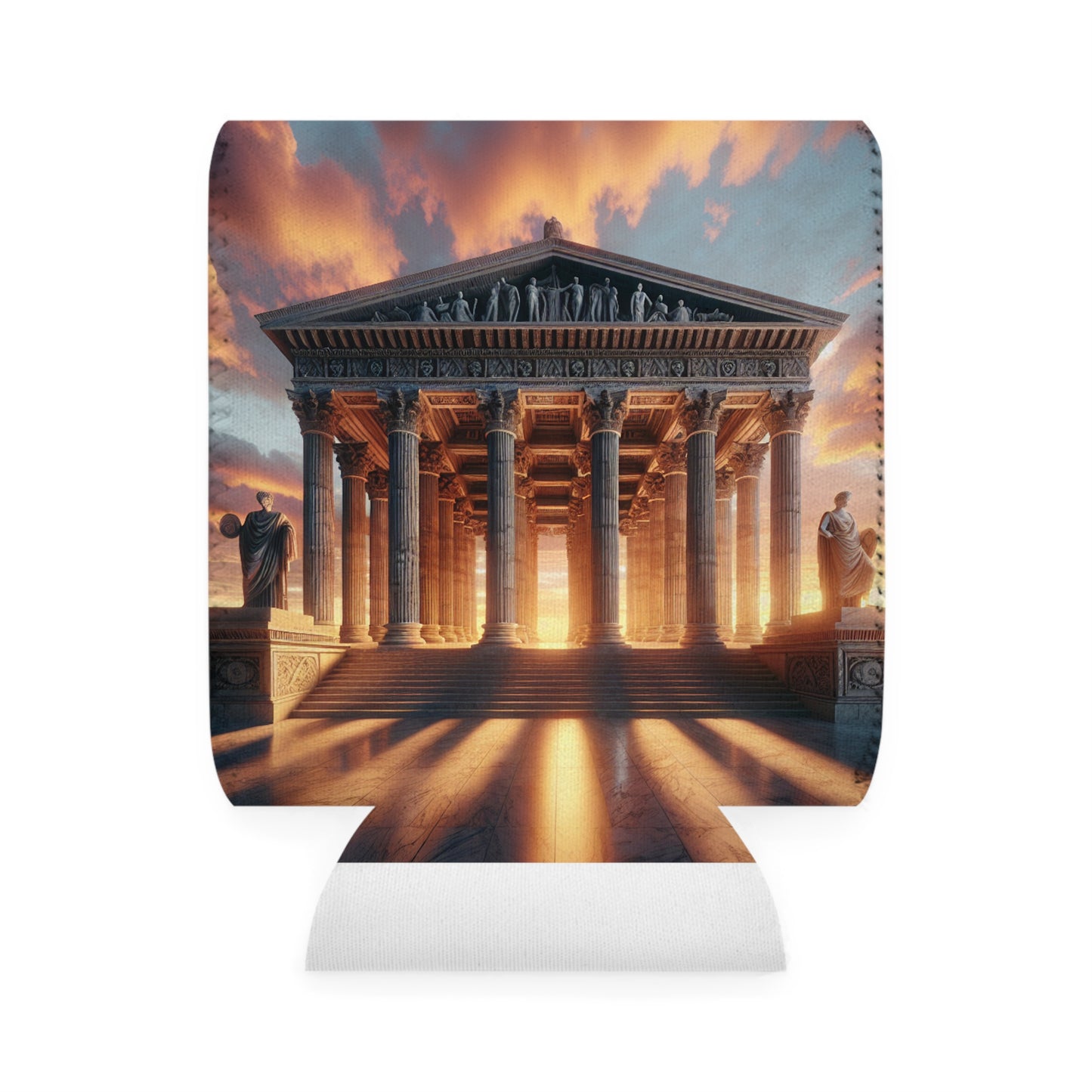 "Lueur chaude du temple grec" - The Alien Can Cooler Sleeve Style néoclassicisme