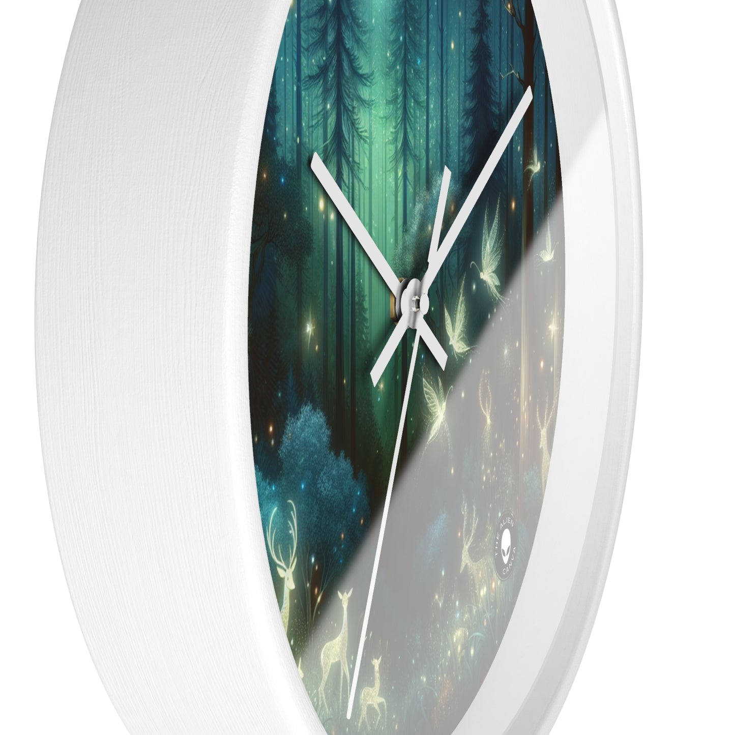 "Enchanted Night in the Whispering Woods" - The Alien Wall Clock