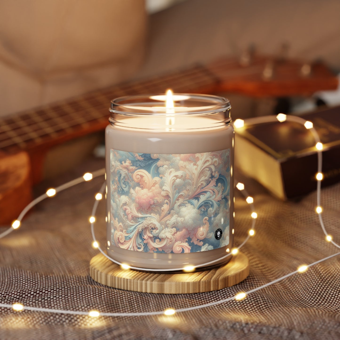 "Rococo Reverie: A Luxurious Ballroom Scene" - The Alien Scented Soy Candle 9oz Rococo