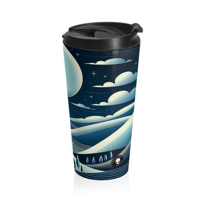 "Moonlit Haven": la taza de viaje de acero inoxidable de Alien