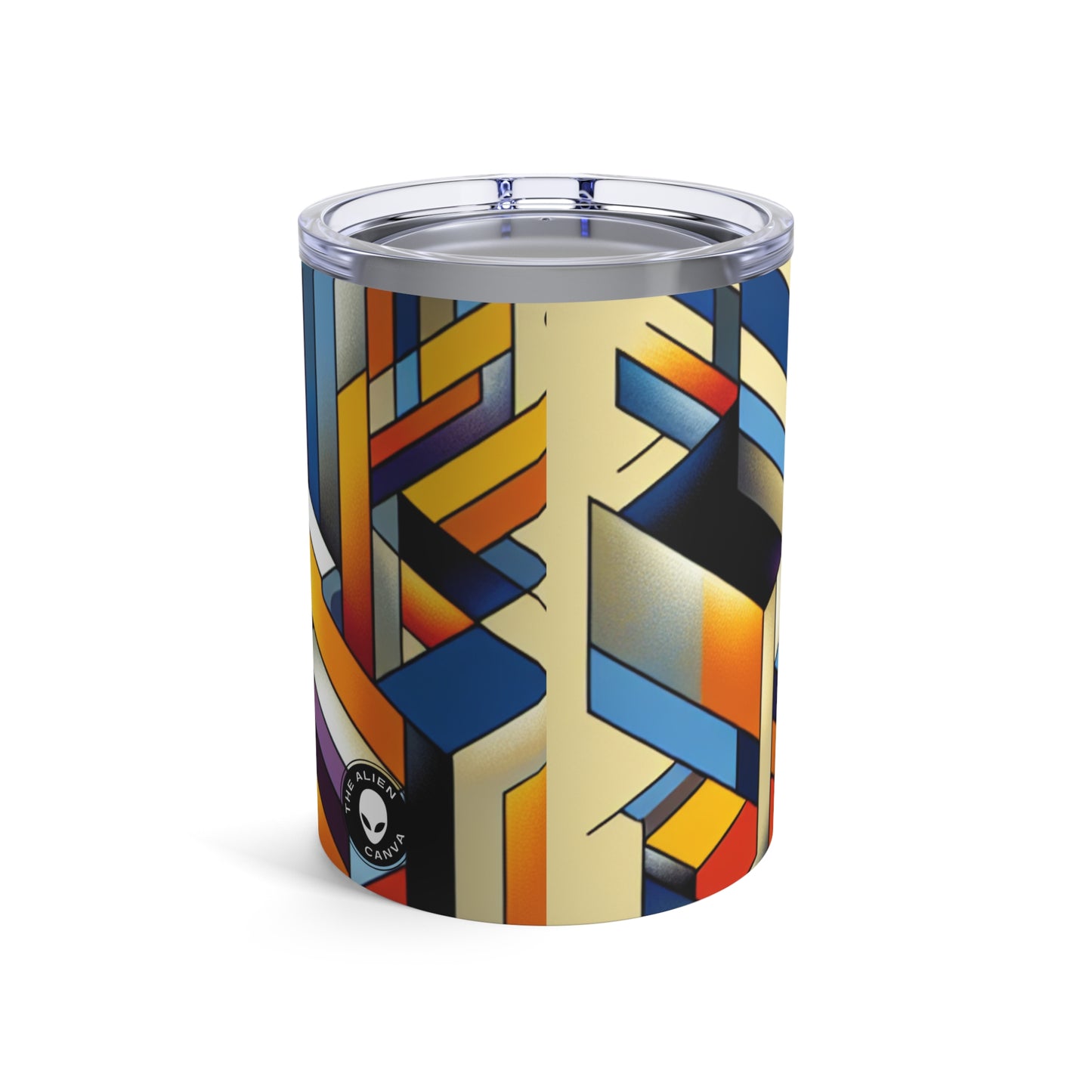 "Metropolis Pulse" - The Alien Tumbler 10oz Cubo-Futurism