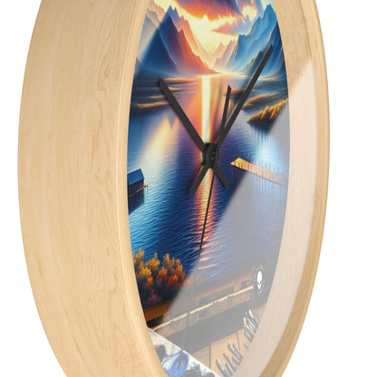 "Bountiful Harvest: A Hyperrealistic Fruit Bowl" - The Alien Wall Clock Hyperrealism