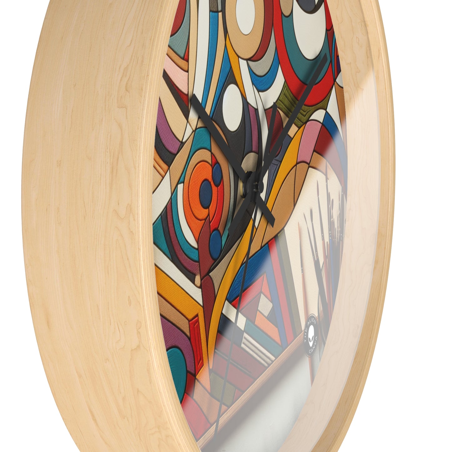 "Nightlife Chaos: A Dynamic Abstract Tribute to the City's Vibrant Energy" - The Alien Wall Clock Abstract Art