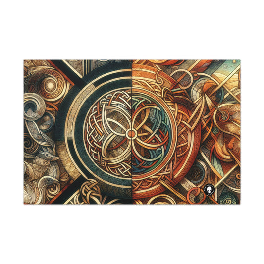 "Metamorphic Threads: Exploring Transformation through Celtic Knot Art" - The Alien Canva Celtic Art