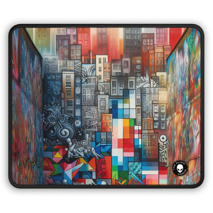 "Revolting Renaissance: A Vibrant Urban Uprising" - The Alien Gaming Mouse Pad Street Art / Graffiti