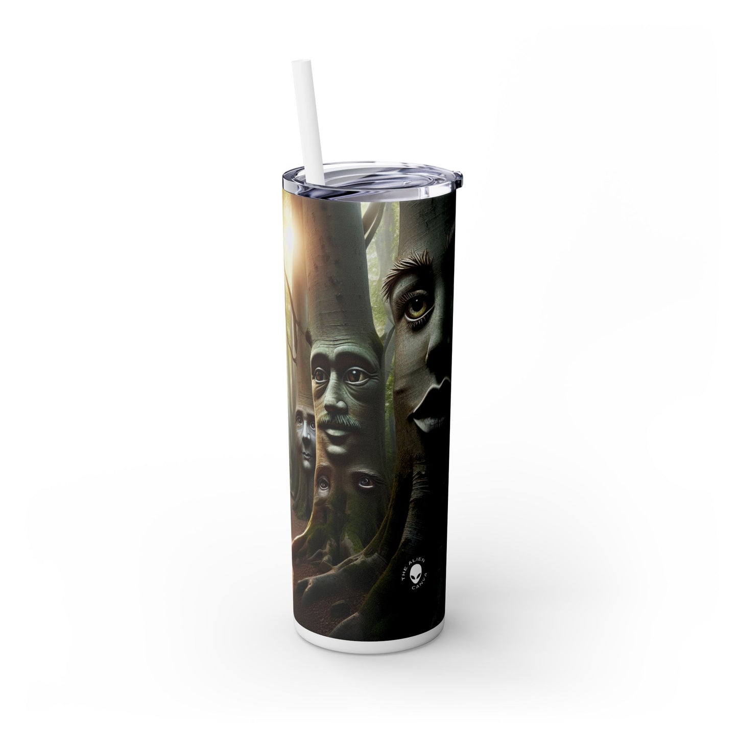 « Whispering Woods : Les secrets de la forêt enchantée » - The Alien Maars® Skinny Tumbler avec paille 20oz