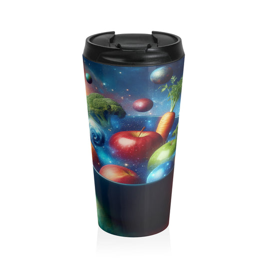 "Galactic Fruit Salad" - The Alien Stainless Steel Travel Mug