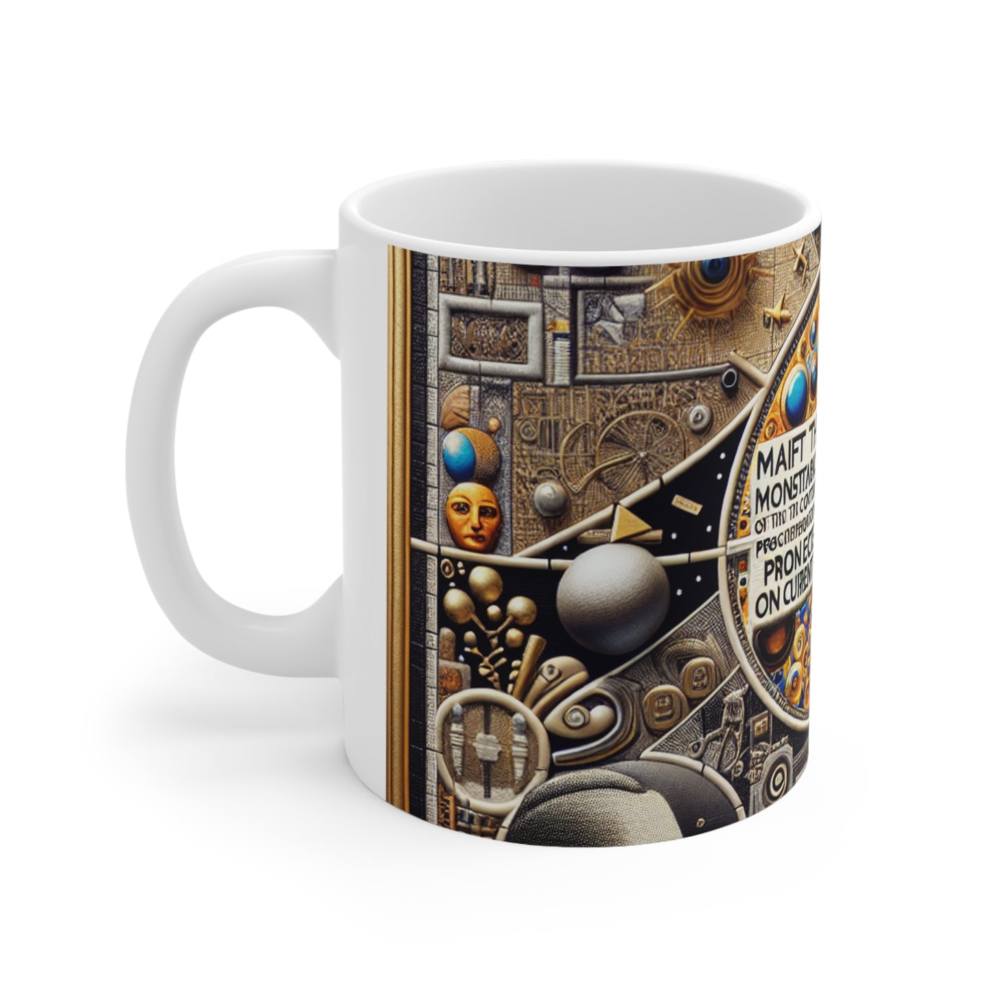 "Art transgressif : défier les normes et les attentes" - La tasse en céramique Alien 11oz Style d'art transgressif