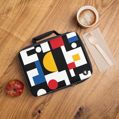 "Suprematic Harmony: Exploring Geometric Composition with Bold Colors"- The Alien Lunch Bag Suprematism