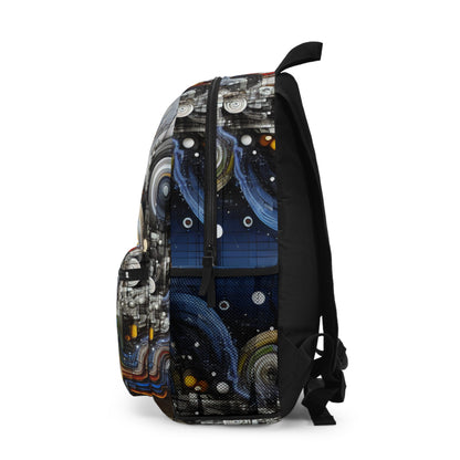 "Urban Chaos: A Neo-Expressionist Cityscape" - The Alien Backpack Neo-Expressionism