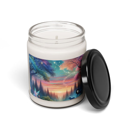 "Enchanted Dusk: A Magical Forest Painting" - The Alien Scented Soy Candle 9oz