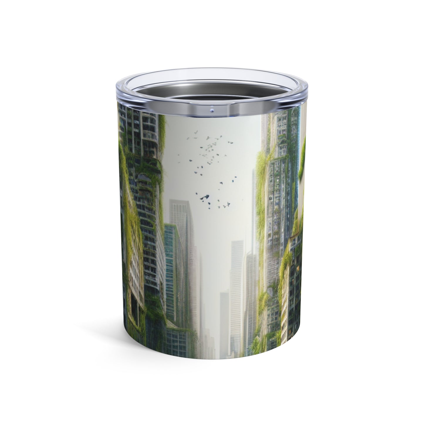 "Nature's Reclamation: A Futuristic Urban Jungle" - The Alien Tumbler 10oz