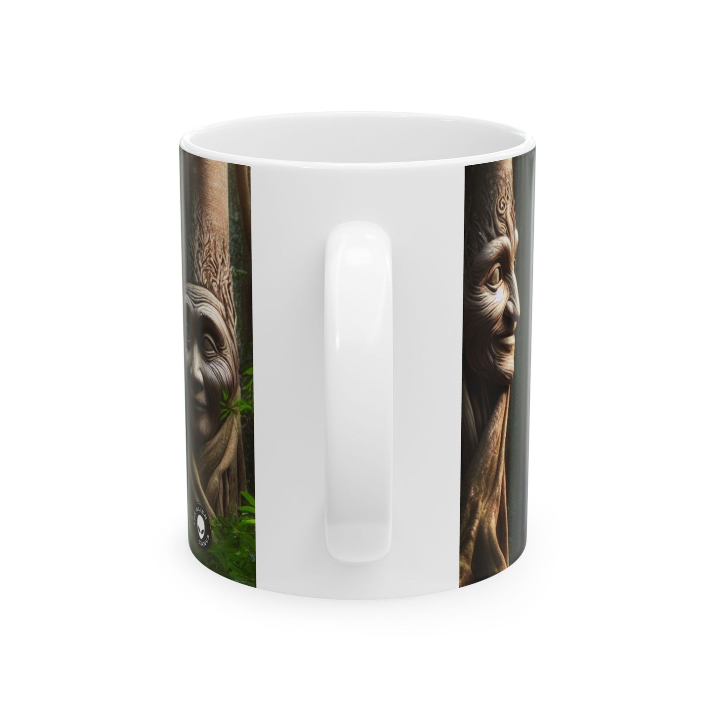 « La forêt bavarde : conversations entre les arbres » - Tasse en céramique Alien 11 oz