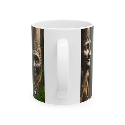 « La forêt bavarde : conversations entre les arbres » - Tasse en céramique Alien 11 oz