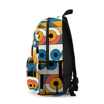 "Cityscape Ignited" - The Alien Backpack Geometric Abstraction