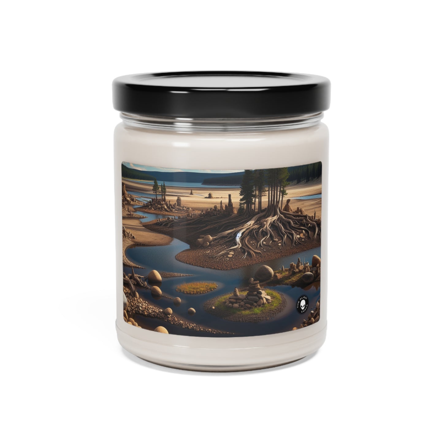 Transient Traces: An Immersive Land Art Installation Exploring the Fragility of Memories - The Alien Scented Soy Candle 9oz Land Art