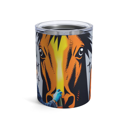 "Unidad en la diversidad: un vibrante mural de arte callejero" - The Alien Tumbler 10oz Street Art