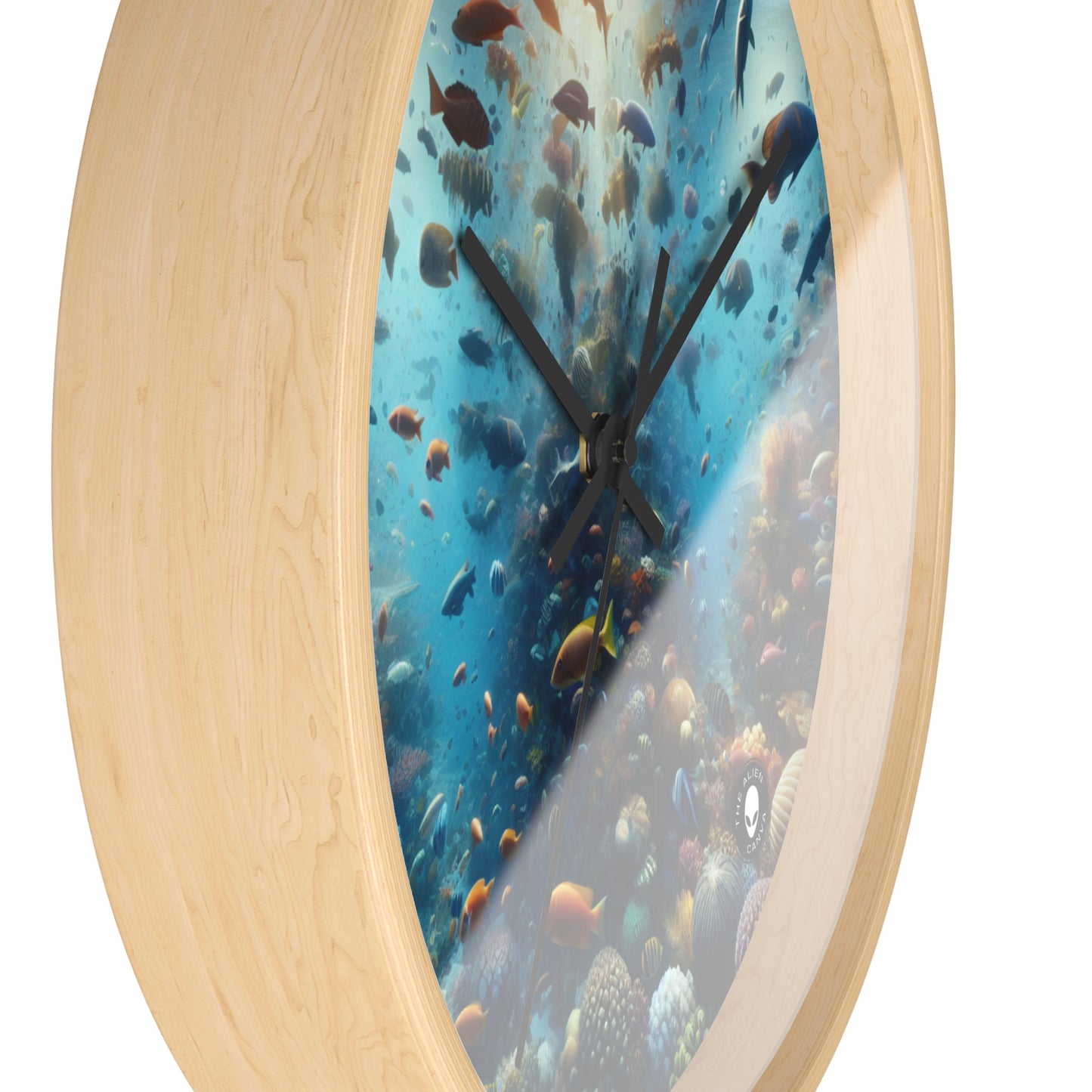 "Glimmering Reef: A Colorful Underwater Wonderland" - The Alien Wall Clock