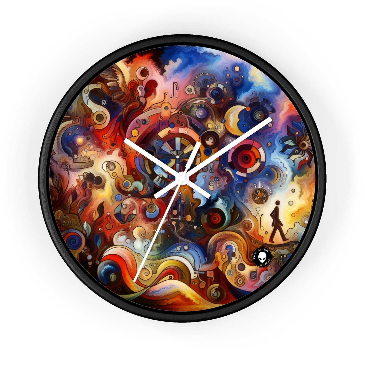 "Eternal Bloom and Fleeting Time" - The Alien Wall Clock Symbolism