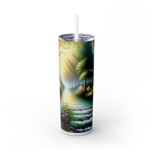 "La sinfonía de la naturaleza": vaso estrecho con pajita de 20 oz de Alien Maars®