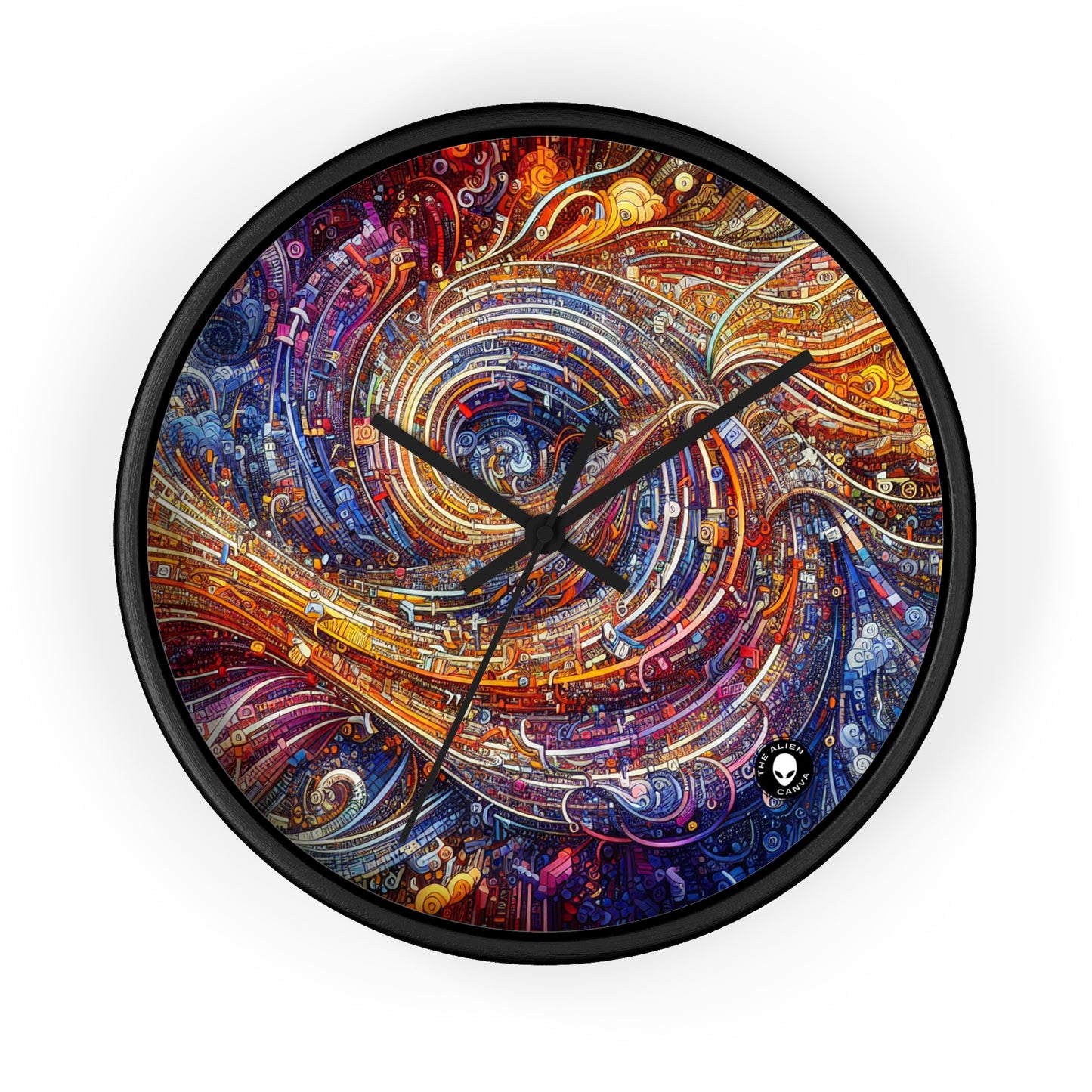 'Cyber ​​Journeys' - El reloj de pared alienígena Arte digital