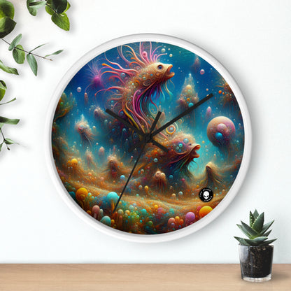 "Enchanting Aquatic Dreamscape" - The Alien Wall Clock