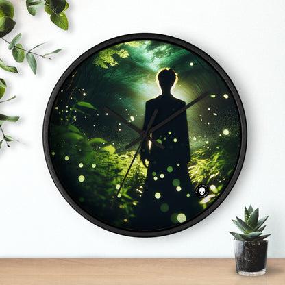 "Enchanted Firefly Forest" - The Alien Wall Clock