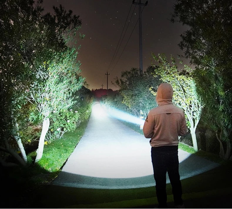 Linterna fuerte que enfoca la lámpara de xenón al aire libre LED brillante estupenda recargable de la luz de destello llevada