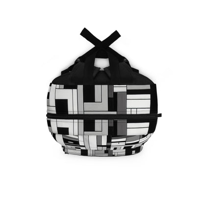 "De Stijl in Black and White" - The Alien Backpack De Stijl Style